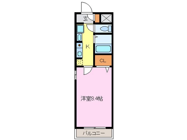 新清洲駅 徒歩5分 3階の物件間取画像